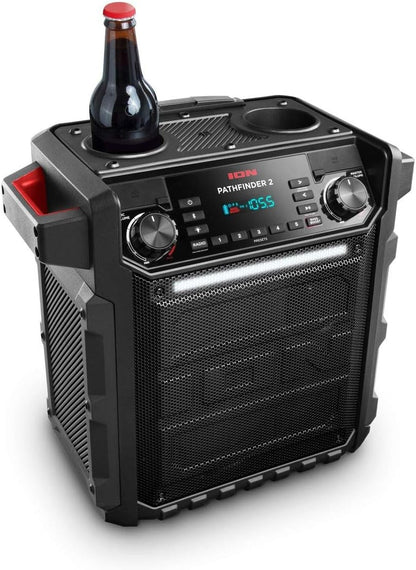 Ion Pathfinder II Rugged Bluetooth Portable Speaker - Red
