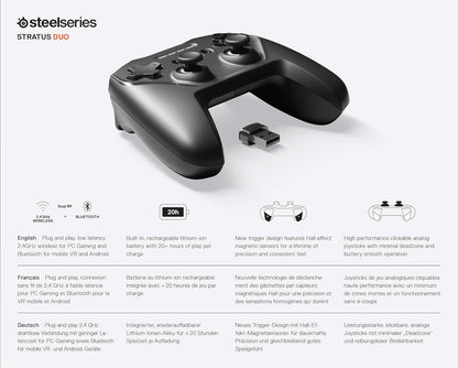 SteelSeries Stratus Duo Wireless Gaming Controller-New